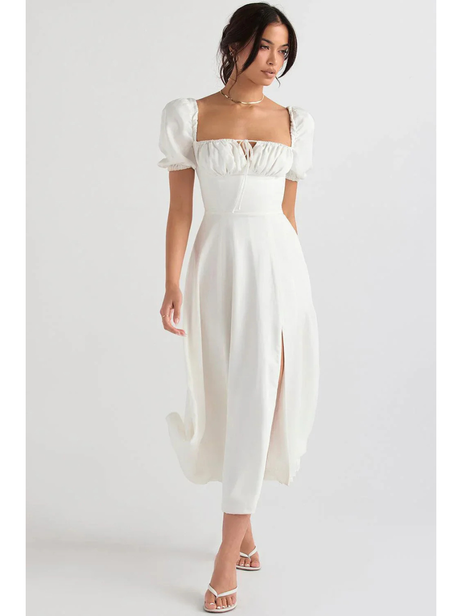 Vestido Midi com Manga Princesa Modern Fiorentina