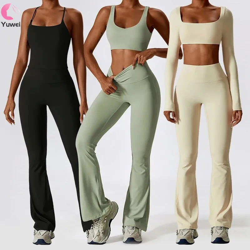 Conjunto Blusa Alça e Calça Flare Modern Motion
