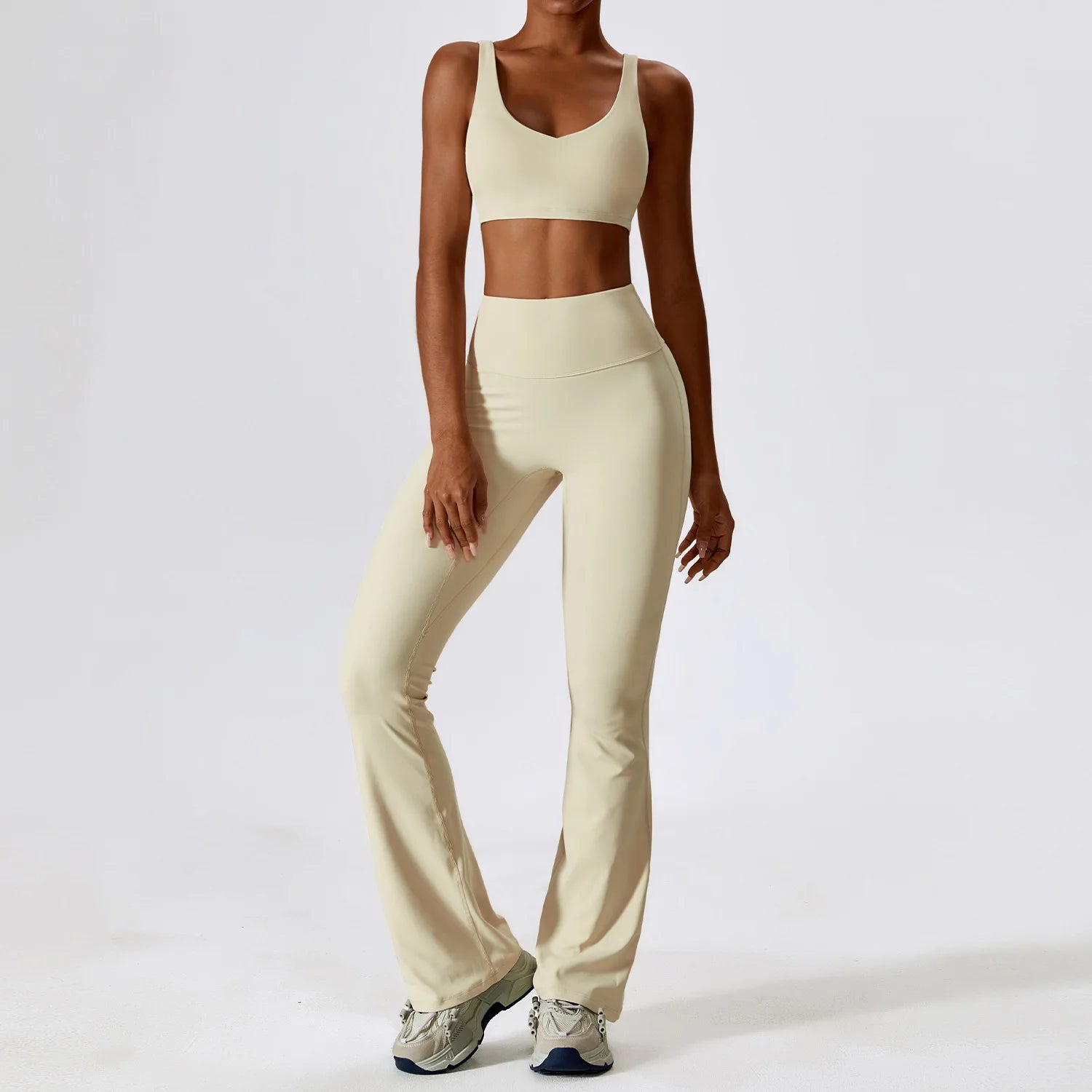 Conjunto Top Regata e Calça Flare Modern Motion