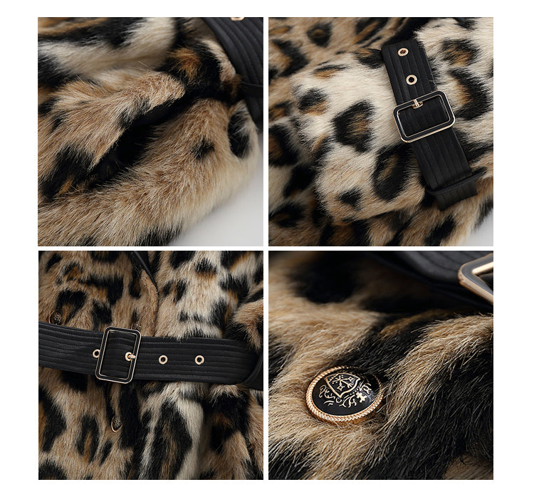 Casaco Sobretulo de Pelos Animal Print Modern Leopard - OUTONO/INVERNO