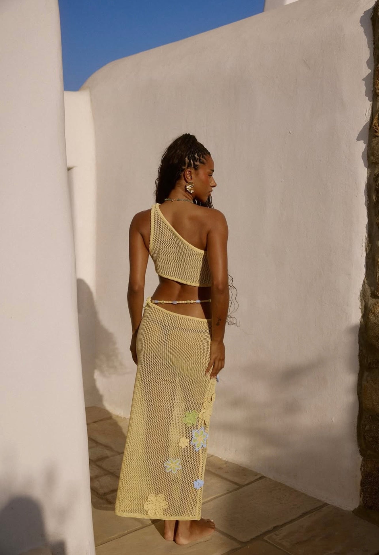 Conjunto Praiano Top e Saia Longa Modern Zalia