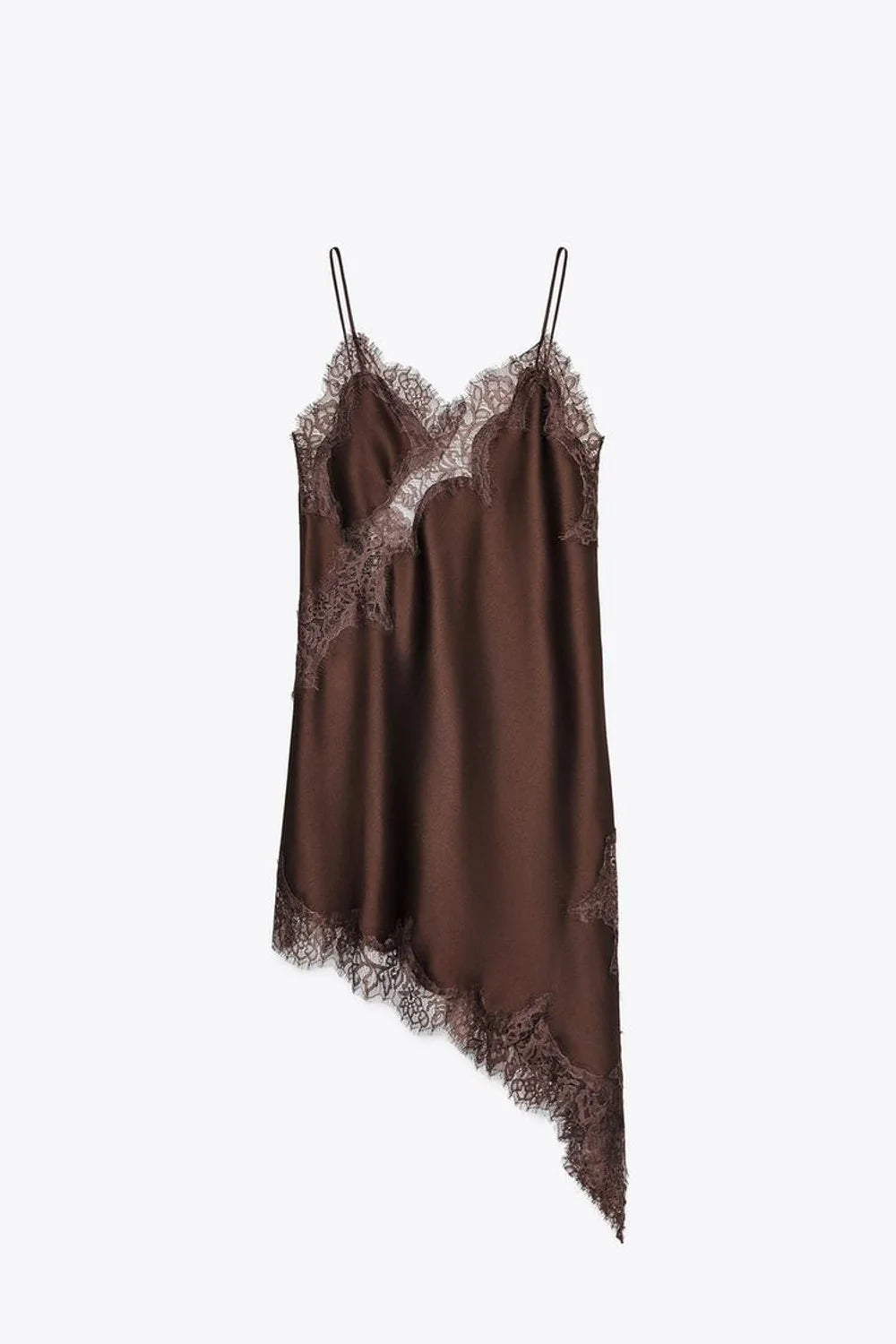 Vestido Curto Cetim Tendência Modern Daily