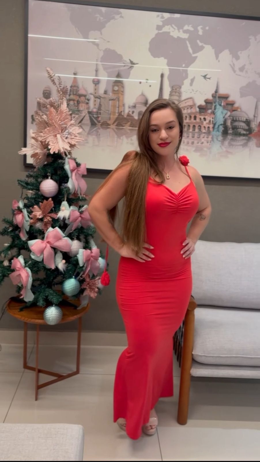 Vestido Longo Costas Aberta Rosalinda - FULL