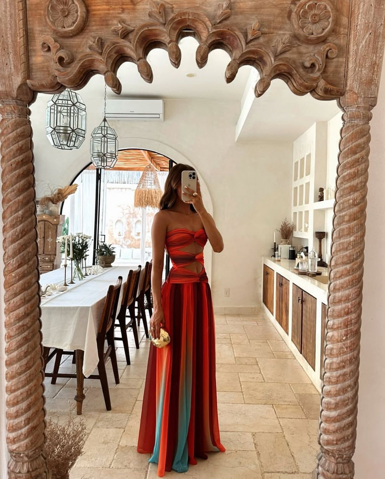 Vestido Longo Sem Alças  Modern Dubai