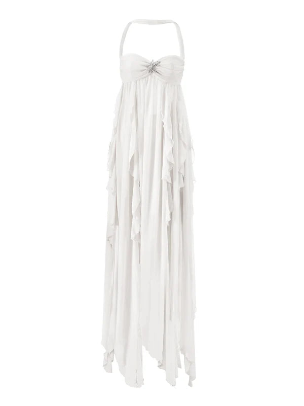 Vestido Com Babados Tendência Modern Ariel