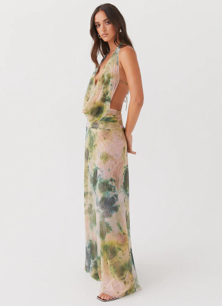 Vestido Longo Decote Frontal Modern Serena