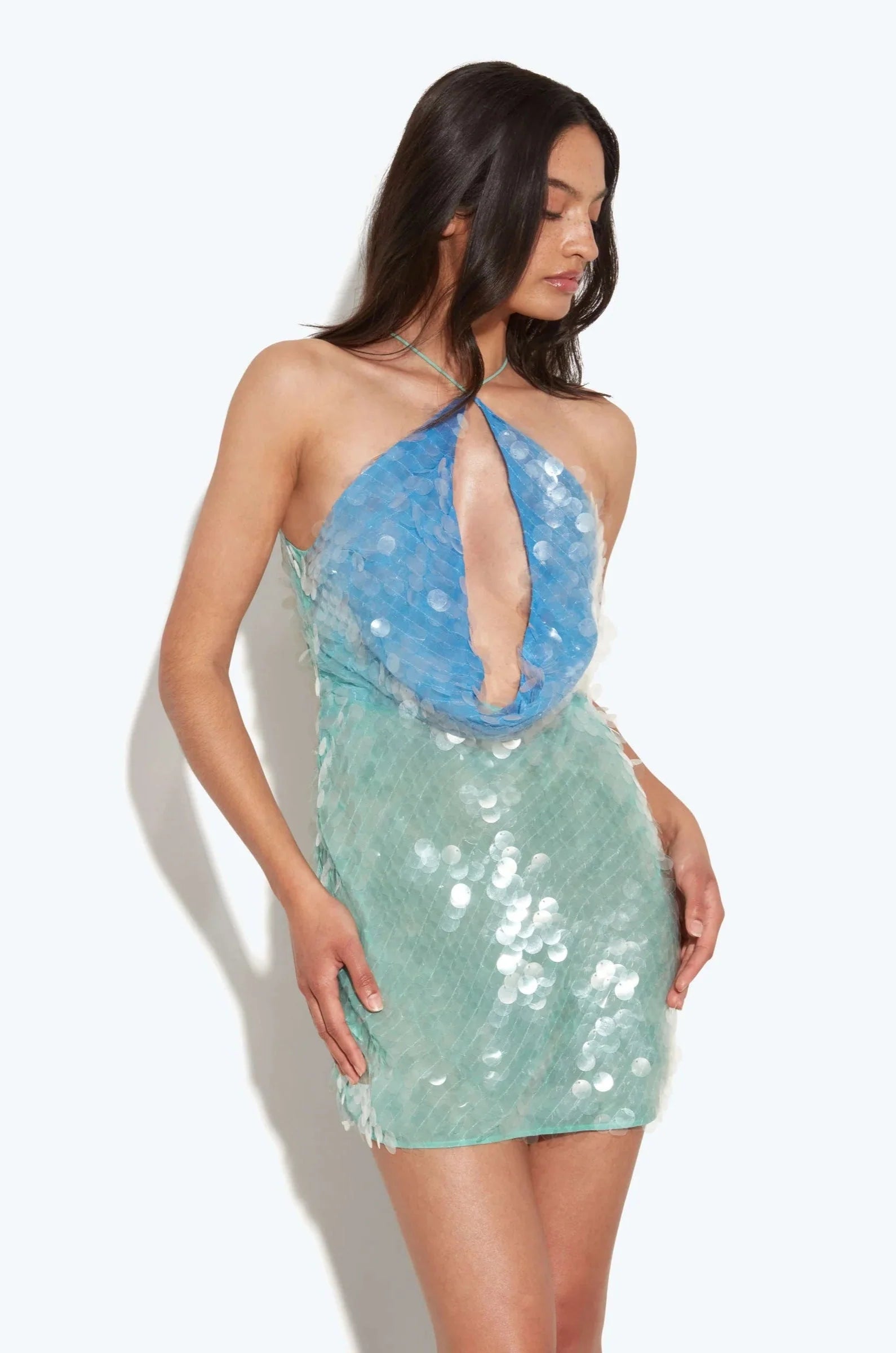 Vestido Curto Paetê Degradê Modern Ariela