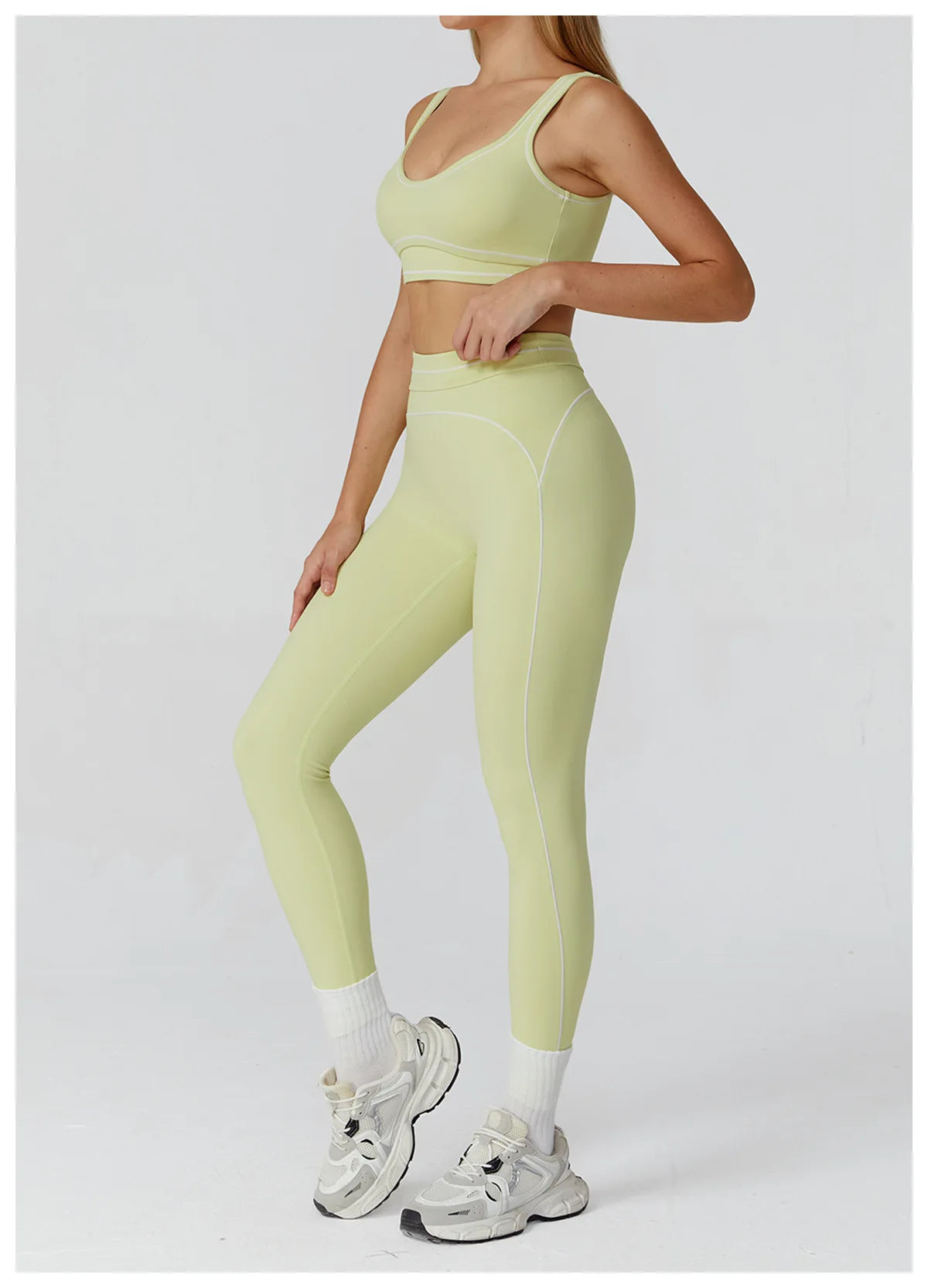 Conjuntp Top Push Up e Calça Legging Modeladora Modern Alô