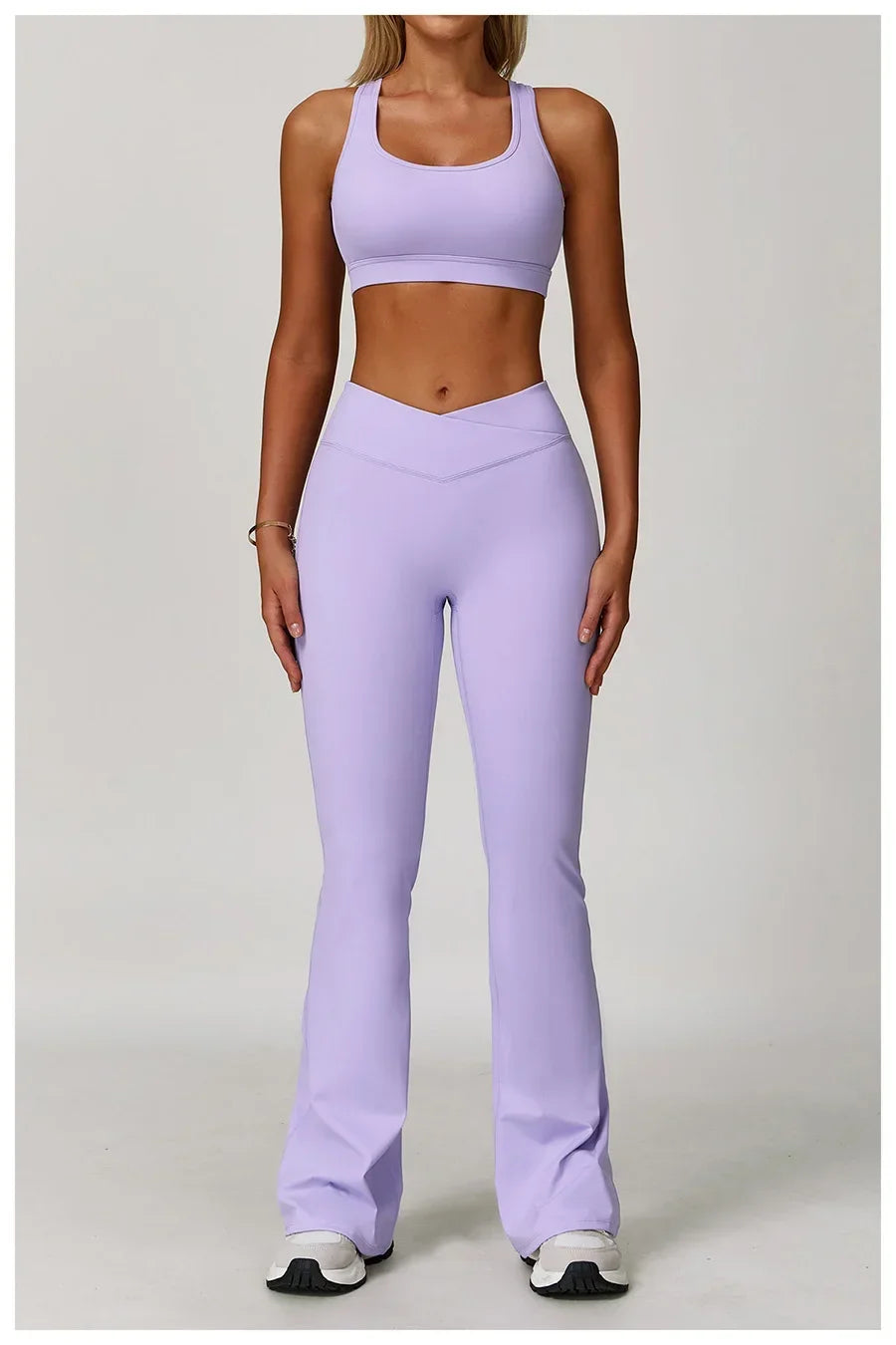 Conjunto Top Regata e Calça Flare Modern Flex