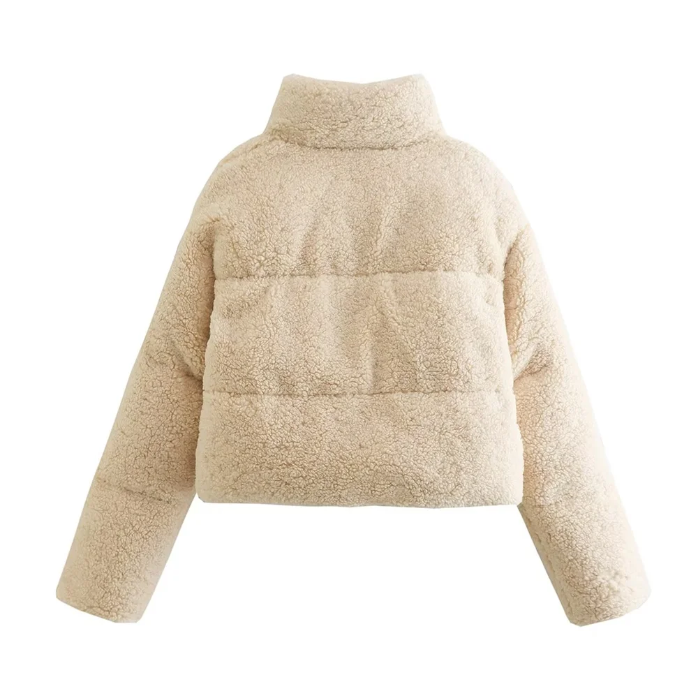 Jaqueta Puffer de Pelúcia Modern Panf