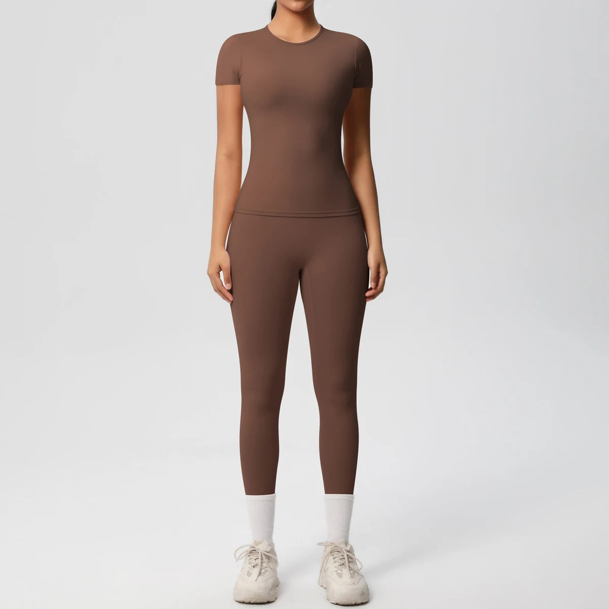 Conjunto Blusa Meia Manga e Calça Legging Modern Basic