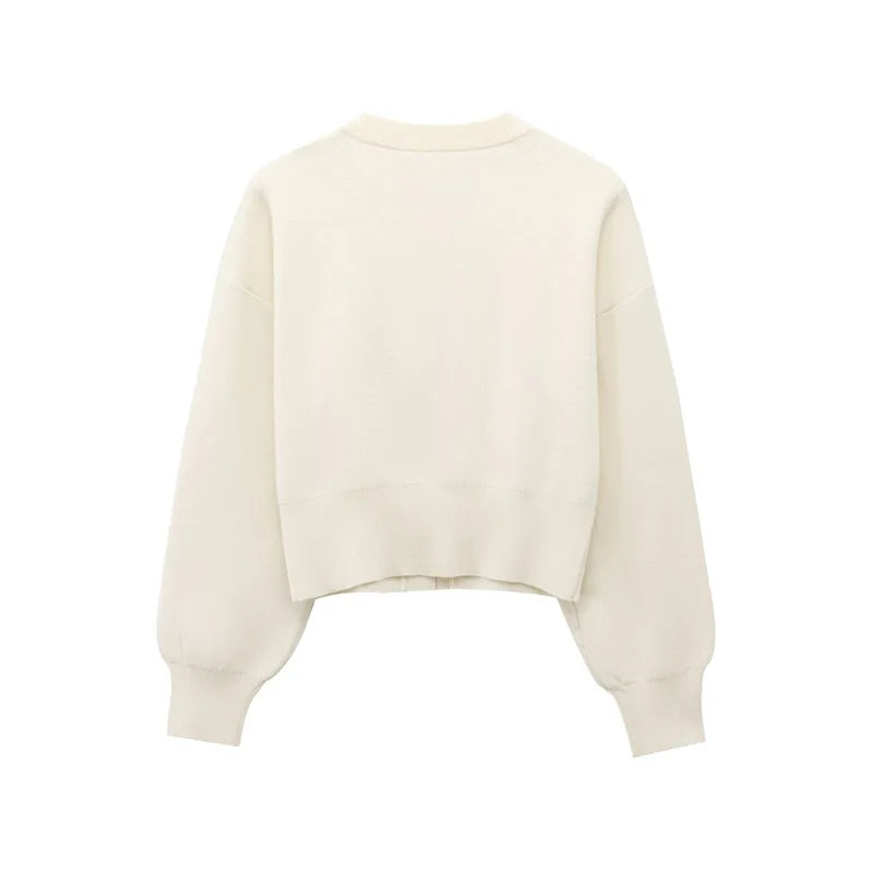 Conjunto Casaco Manga Bufante e Saia Curta Modern Mabel