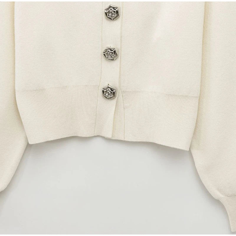 Conjunto Casaco Manga Bufante e Saia Curta Modern Mabel