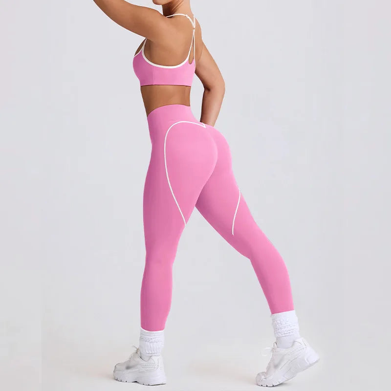 Conjunto Top Push Up e Legging Modeladora Modern Love