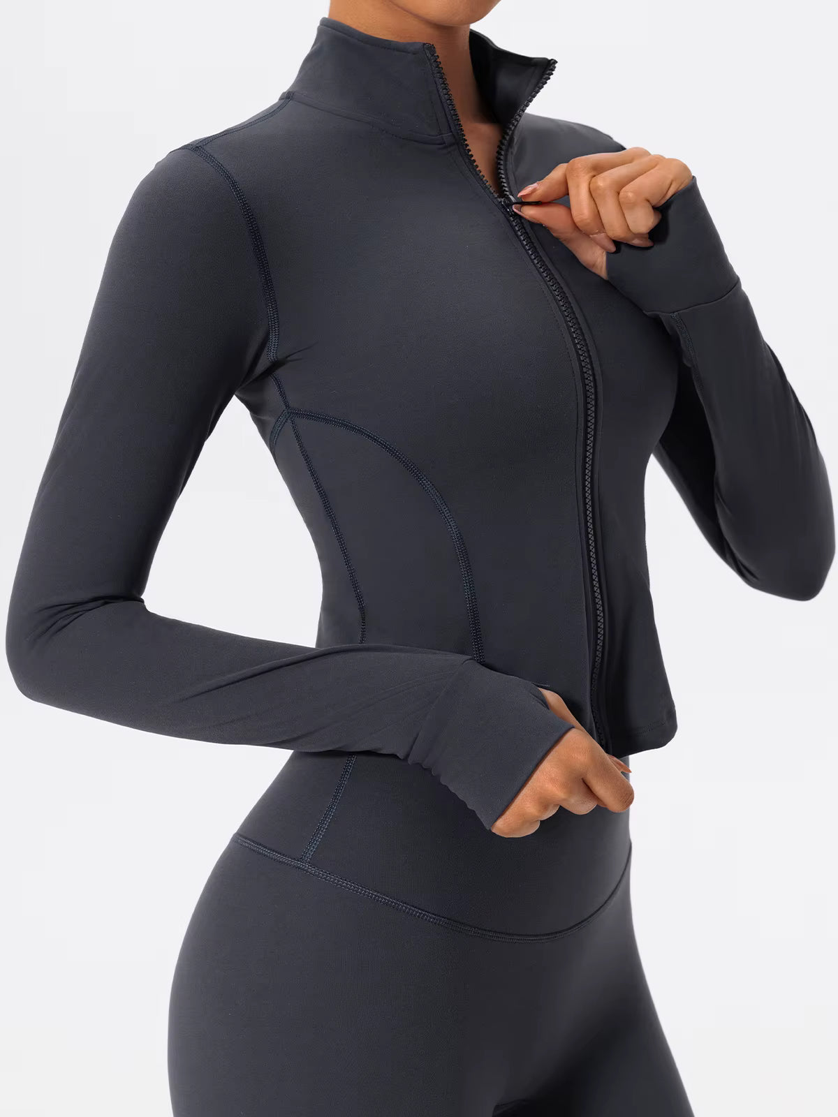 Conjunto Jaqueta Modeladora e Calça Legging Cós Alto Modern Sports