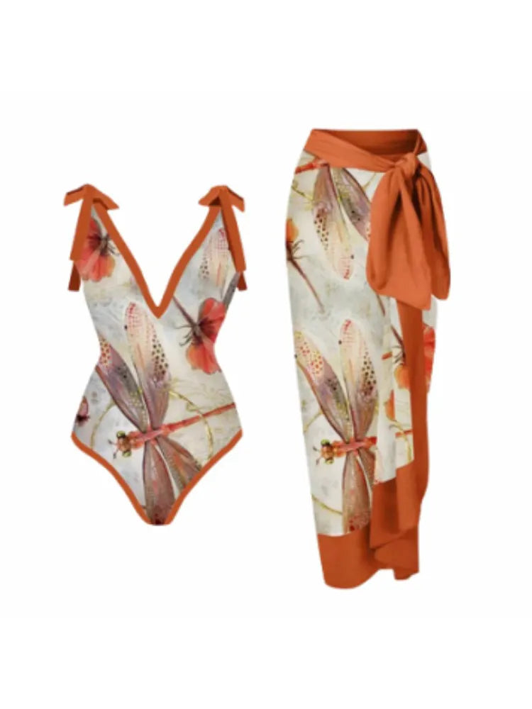 Maiô Modern Tropical 2 Peças - Maiô + Canga