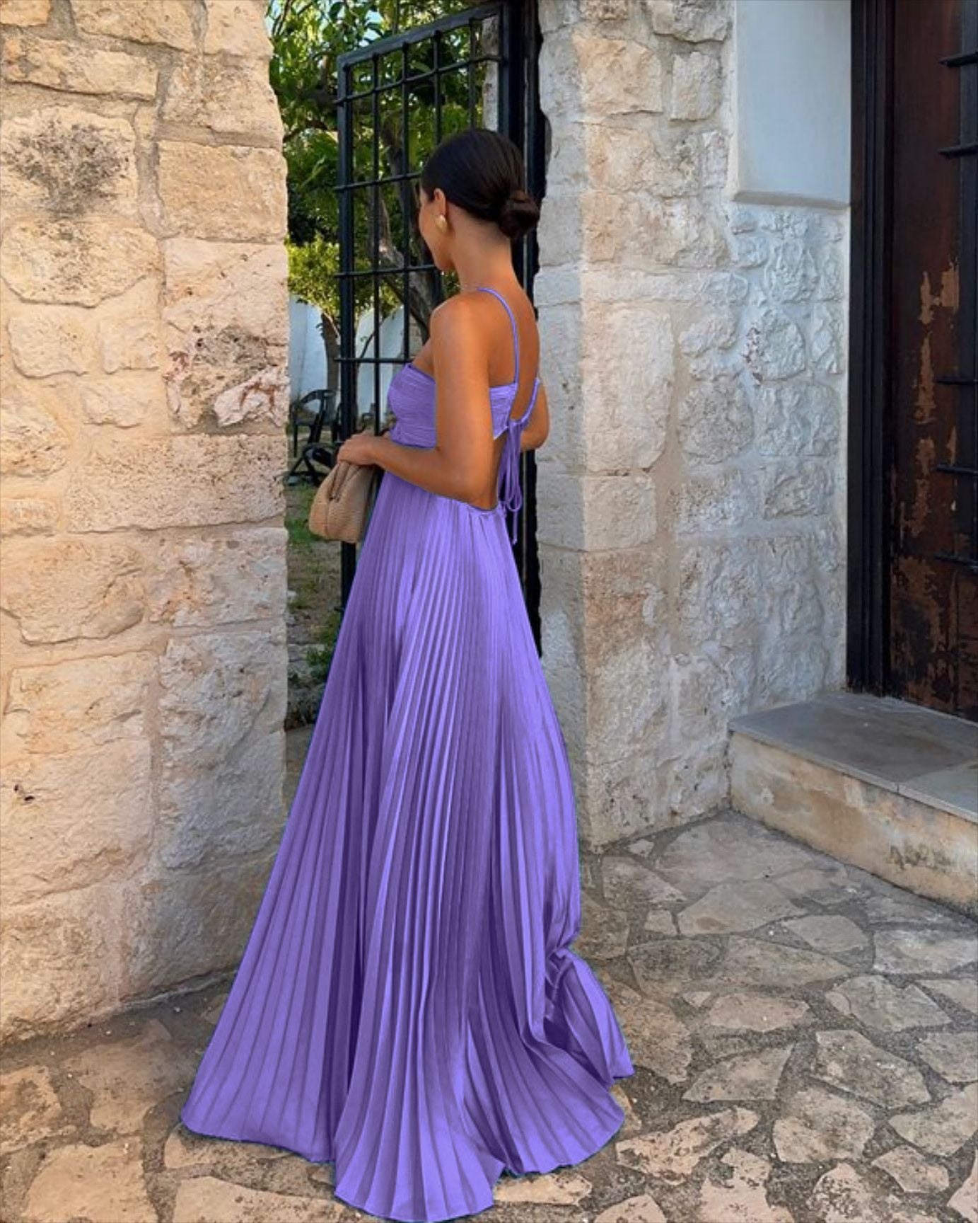 Vestido Longo Plissado Modern Loren