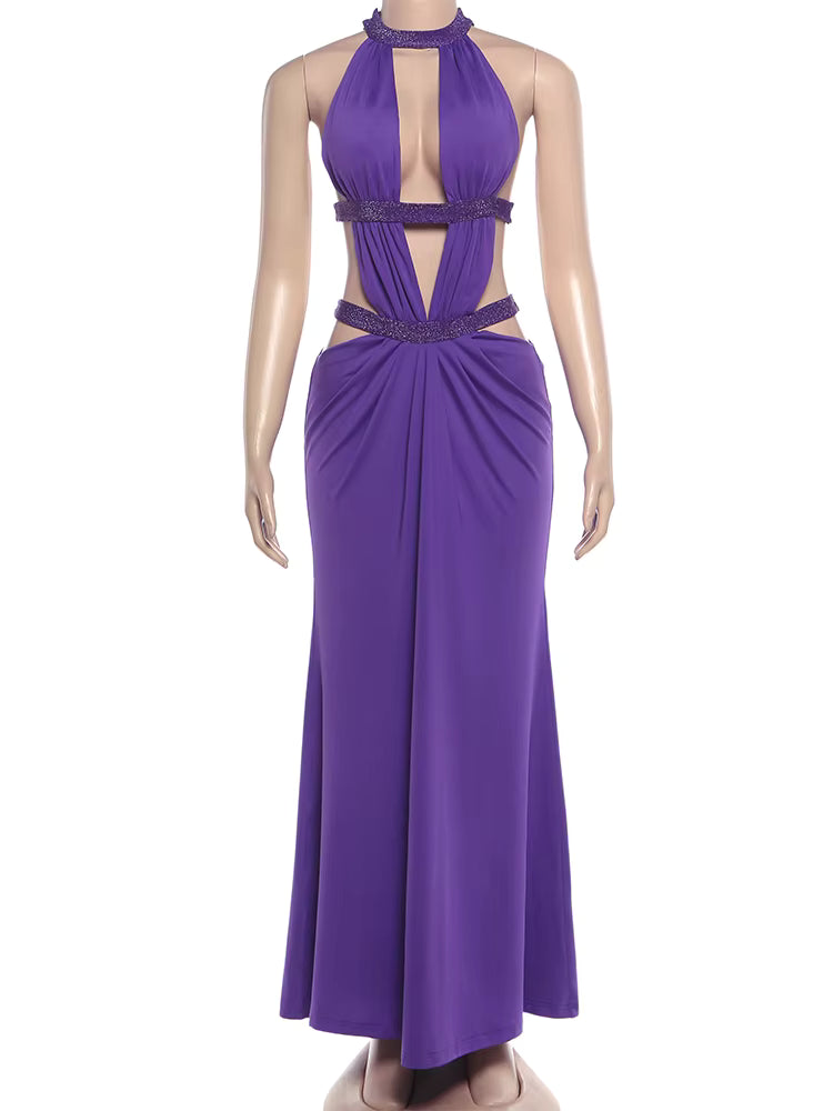 Vestido Longo com Recortes Modern Dalyna