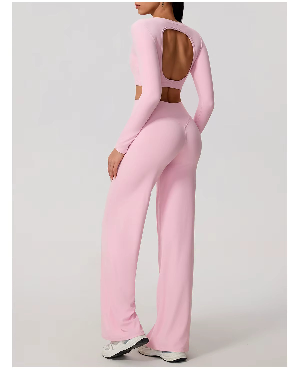 Conjunto Cropped Manga Longa e Calça Confy Modern Active
