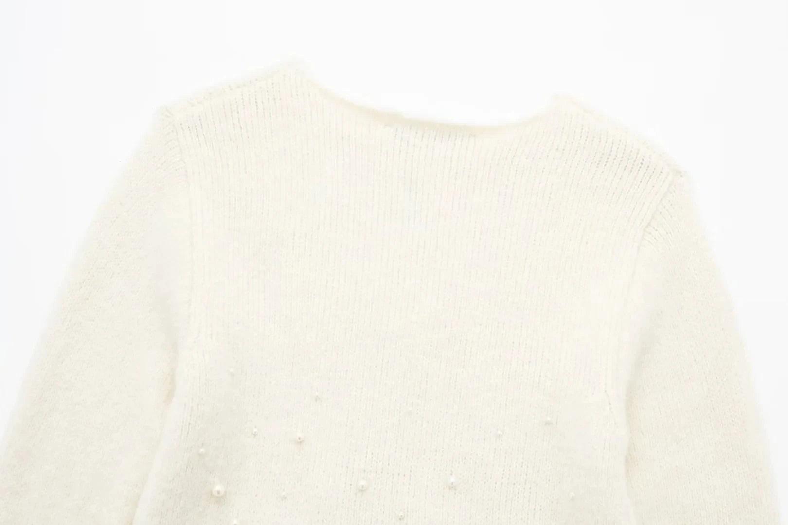 Conjunto Tricô Sueter e Saia com Pérolas Modern Martina