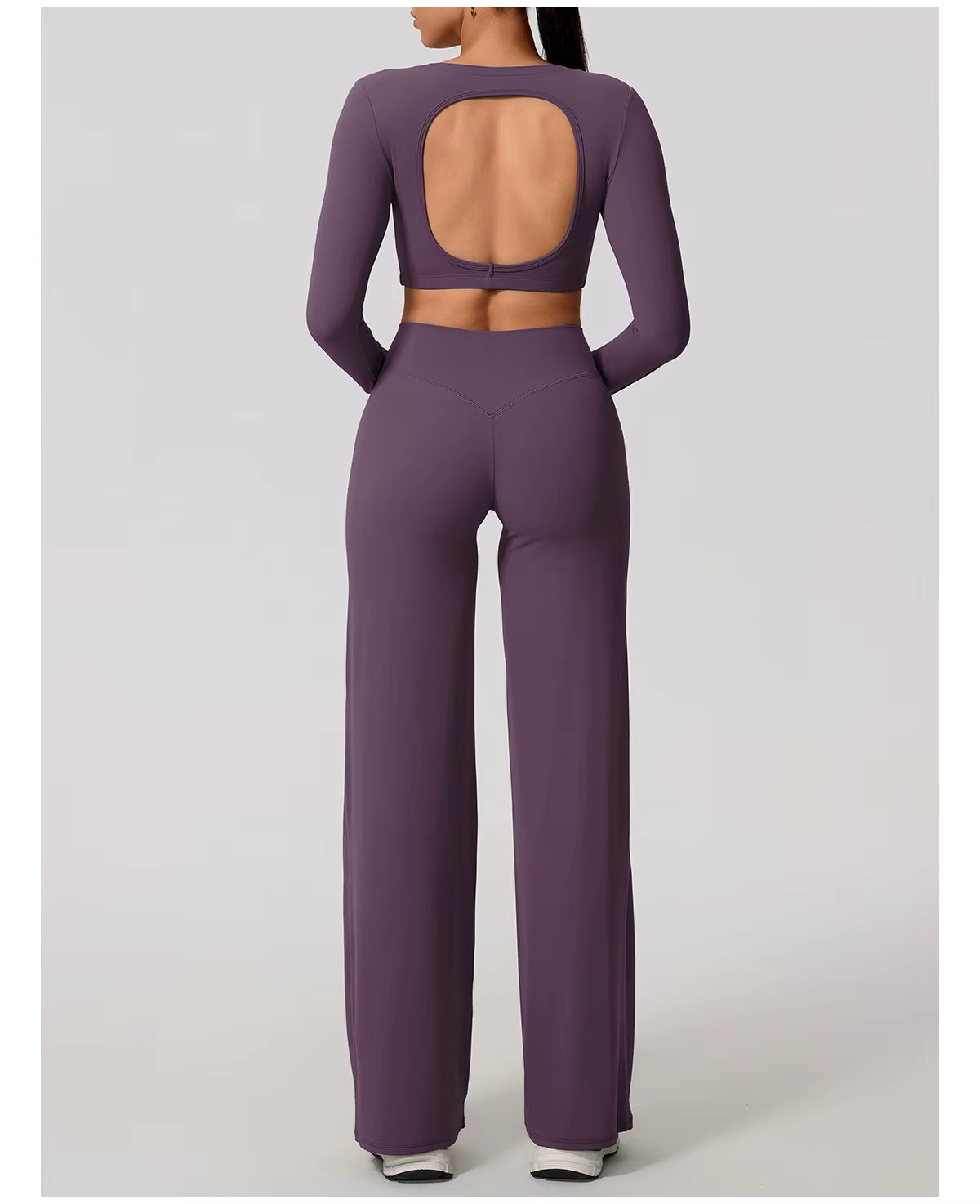 Conjunto Cropped Manga Longa e Calça Confy Modern Active