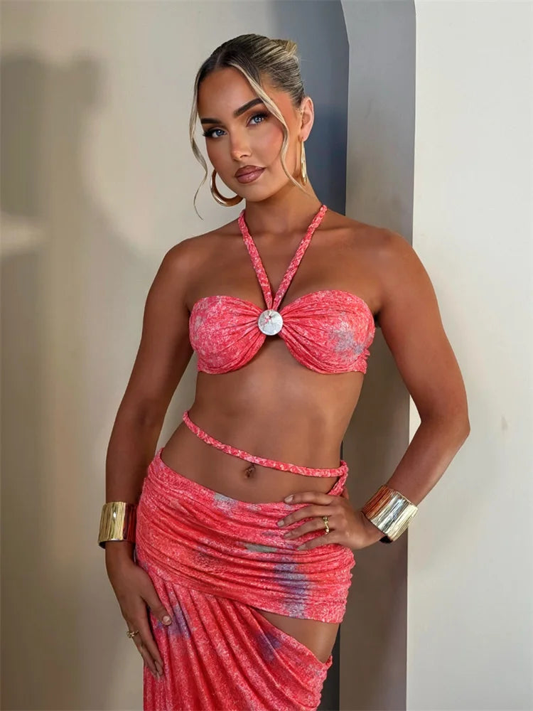 Conjunto Top e Saia Longa Modern Sandy