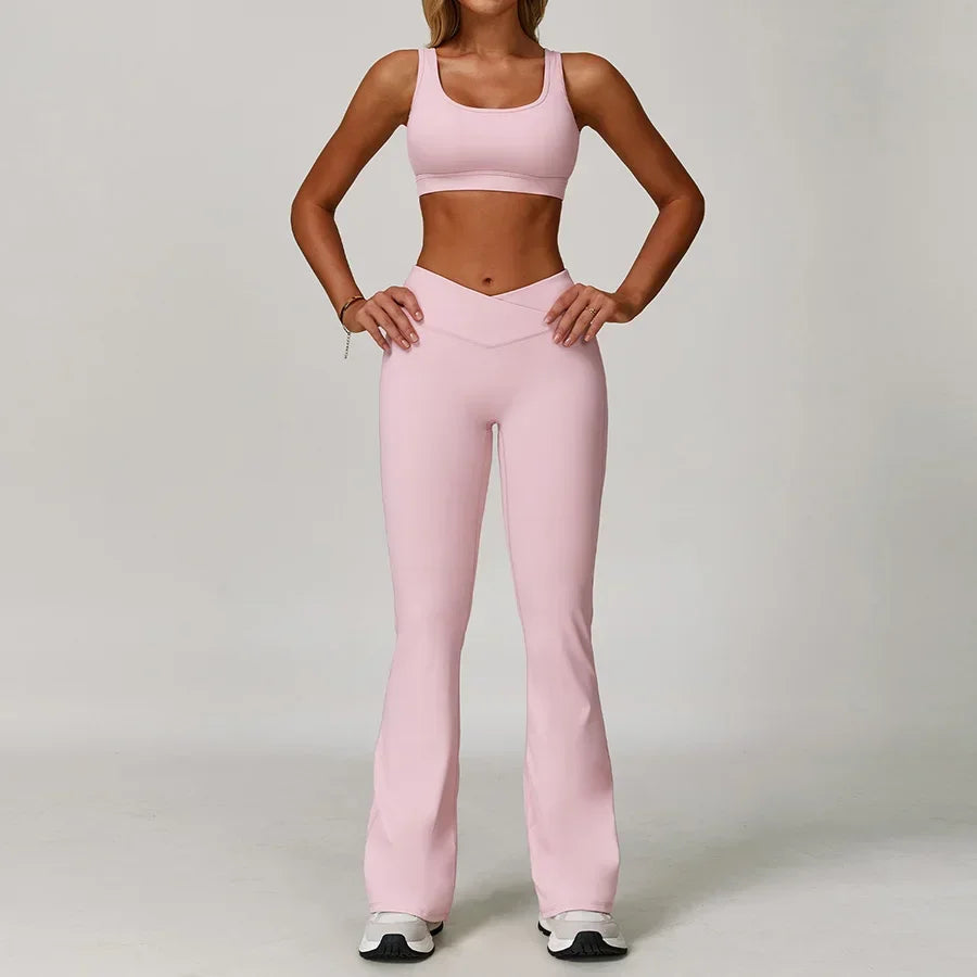 Conjunto Top Regata e Calça Flare Modern Flex