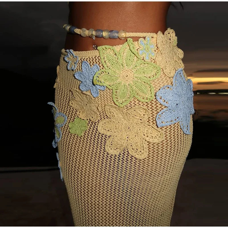 Conjunto Praiano Top e Saia Longa Modern Zalia