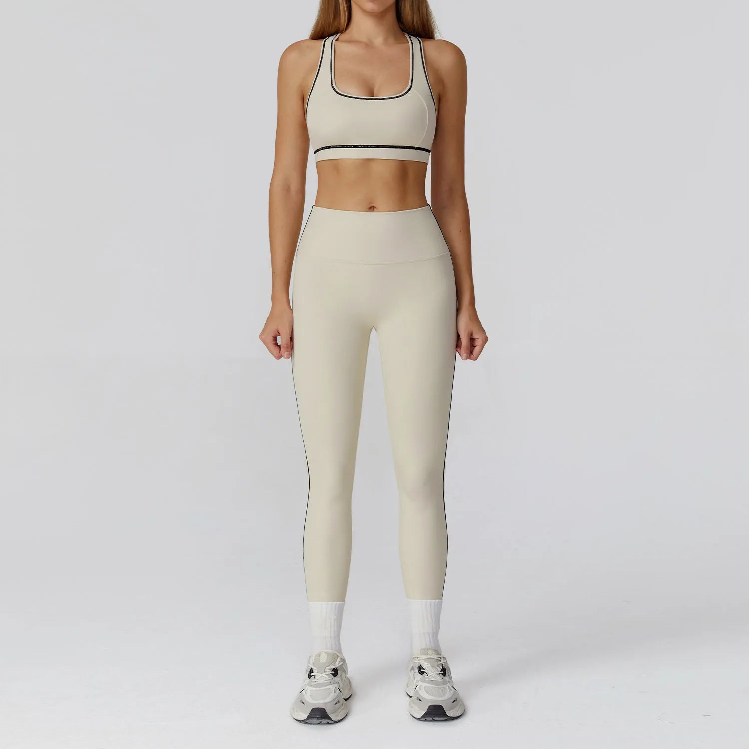 Conjunto Top Regata Push Up e Calça Legging Modern Molly