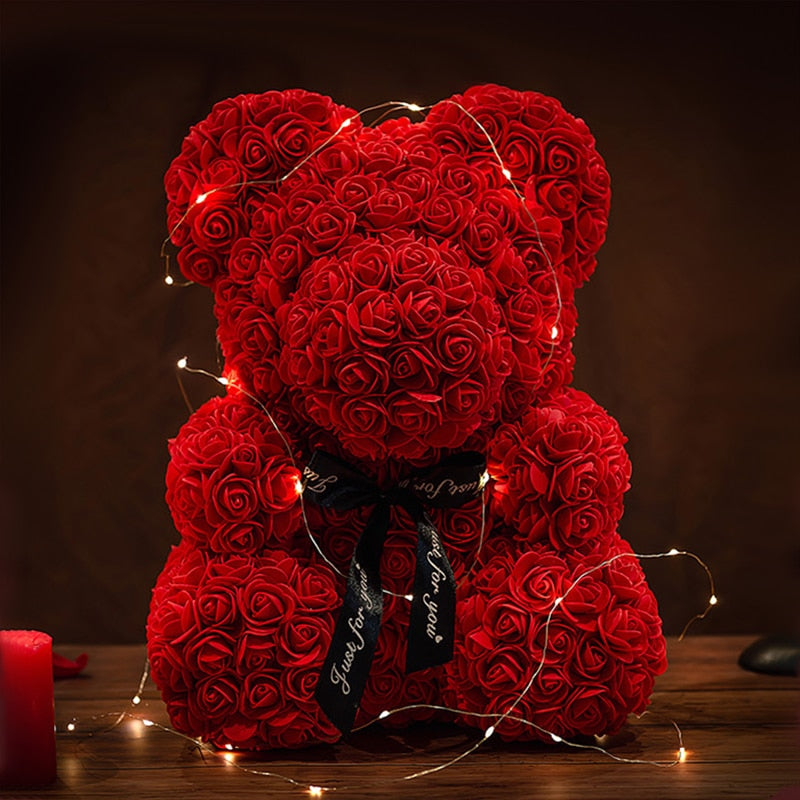Urso de Rosas Eternas Teddy - 520 Rosas