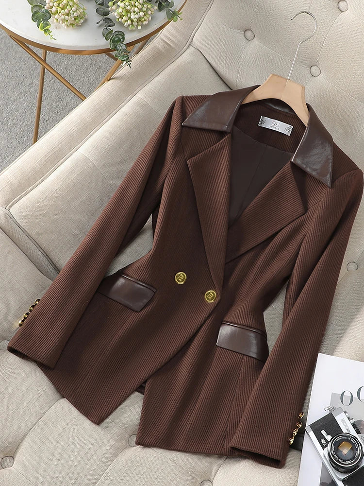 Blazer Feminino Alfaiataria Clássico Modern Viviena