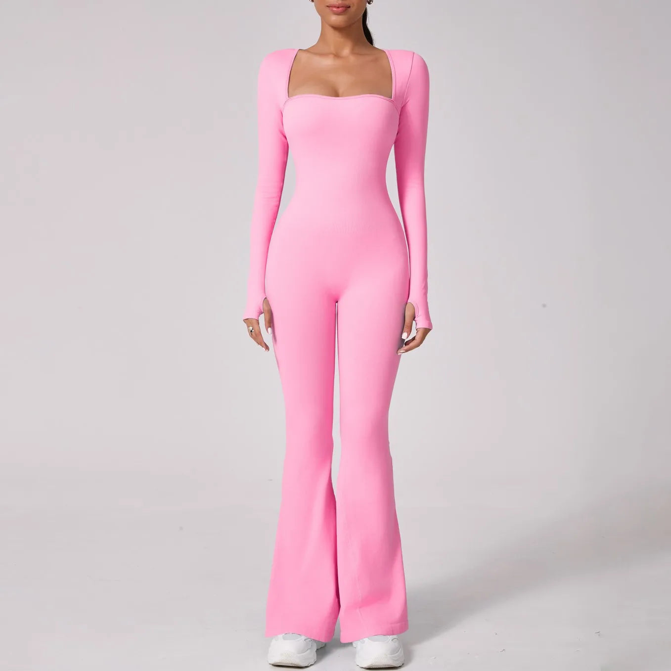 Macacão Casual Flare Manga Longa Modern Confort - FITNESS