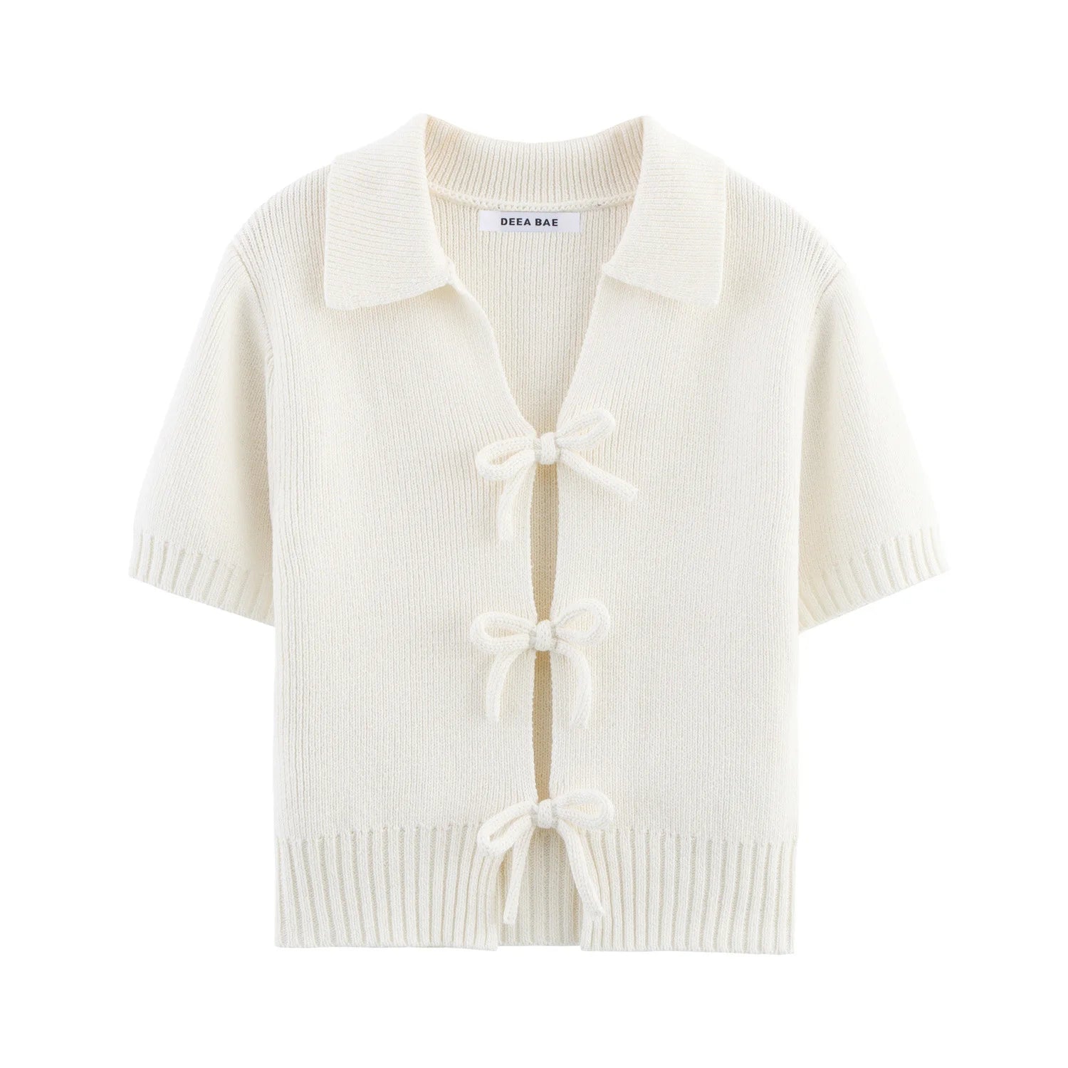 Blusa Tricô Manga Curta Modern Elodie