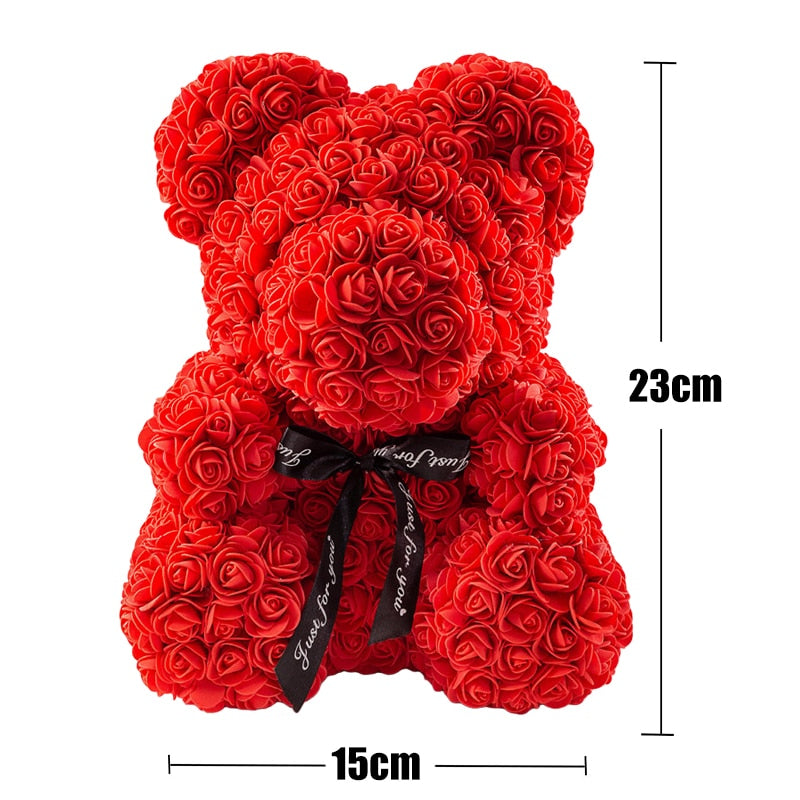 Urso de Rosas Eternas Teddy - 520 Rosas