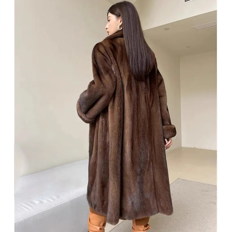 Casaco Feminino Sobretudo de Pelúcia Modern Winter