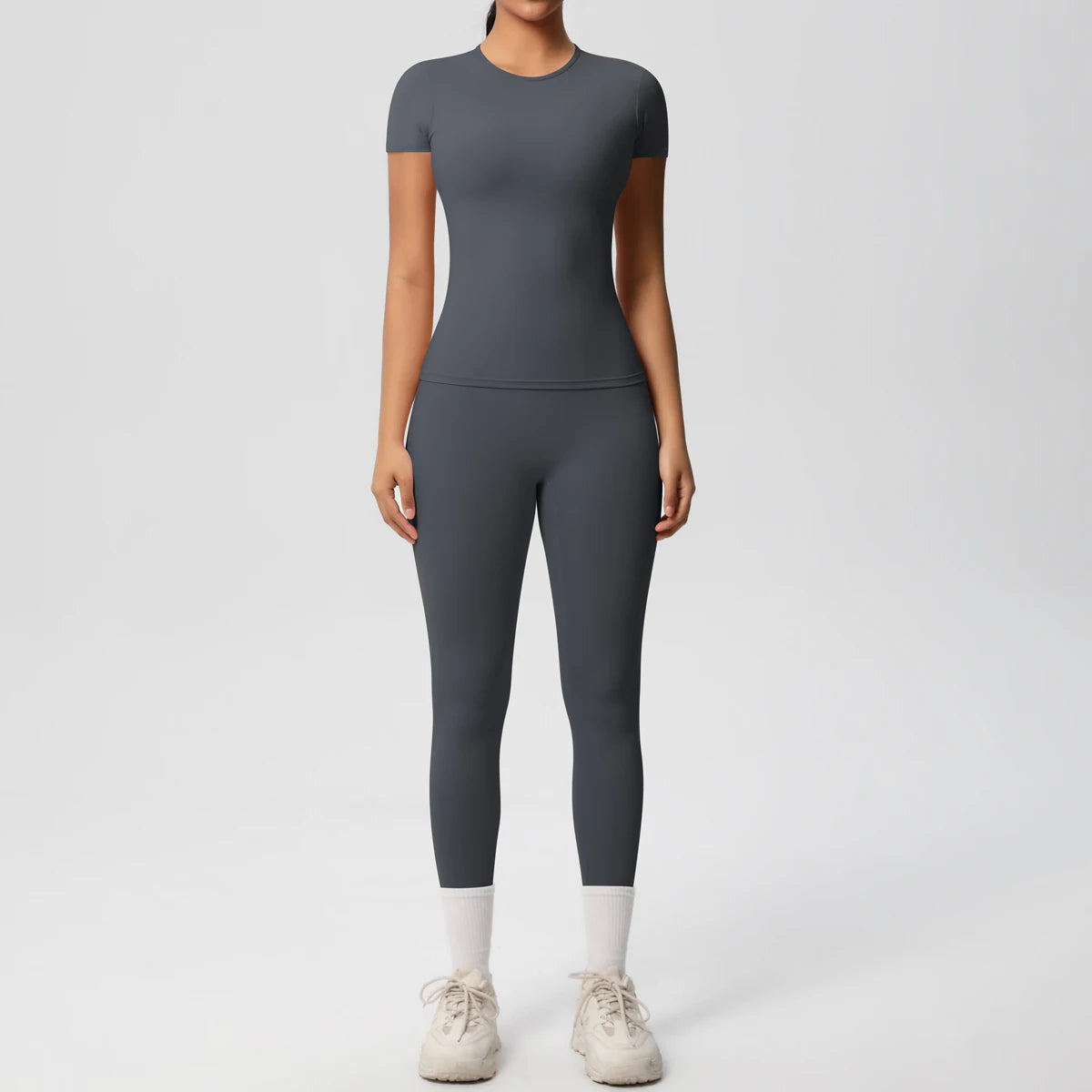 Conjunto Blusa Meia Manga e Calça Legging Modern Basic