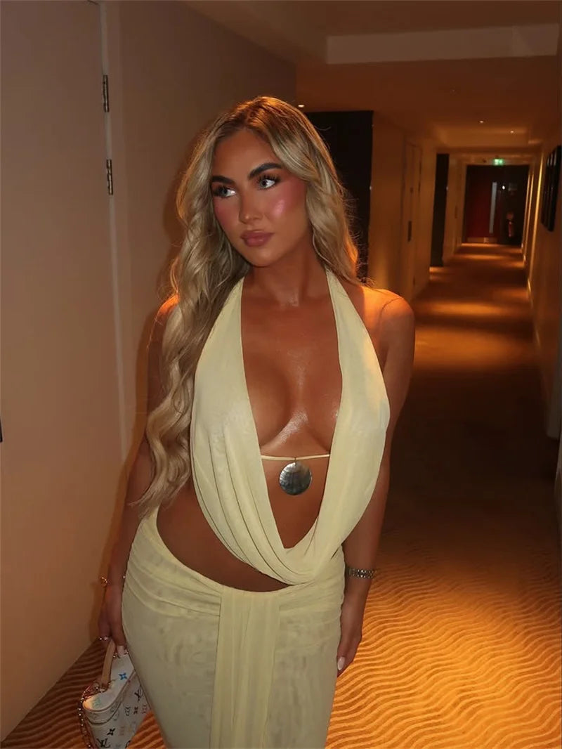 Conjunto Cropped e Saia Longa Modern Perle