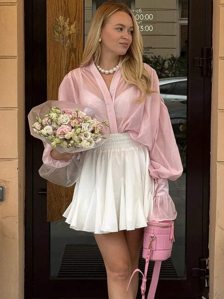 Blusa Manga Longa Social Modern Divine Class