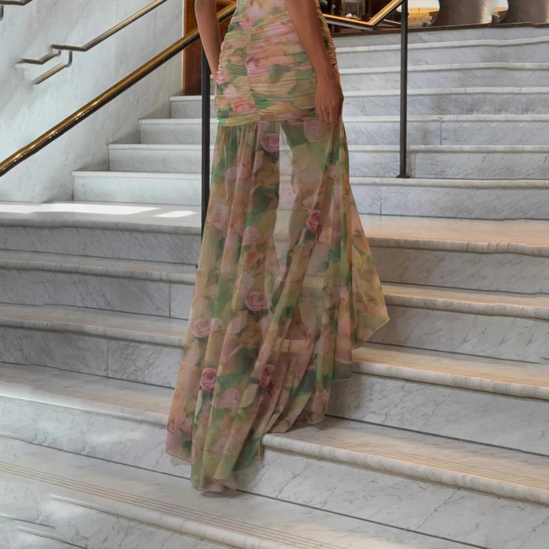 Vestido Longo Floral Modern Jullye