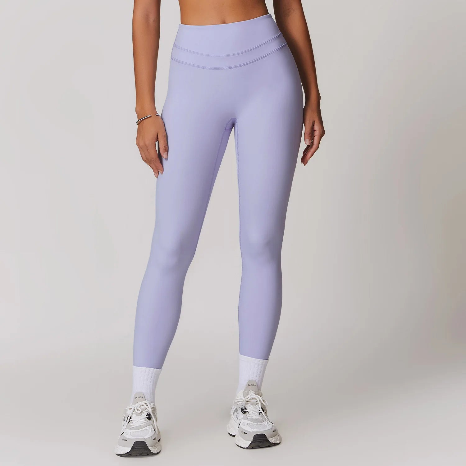 Calça Legging Cós Alto com Costura Dupla Modern Motion