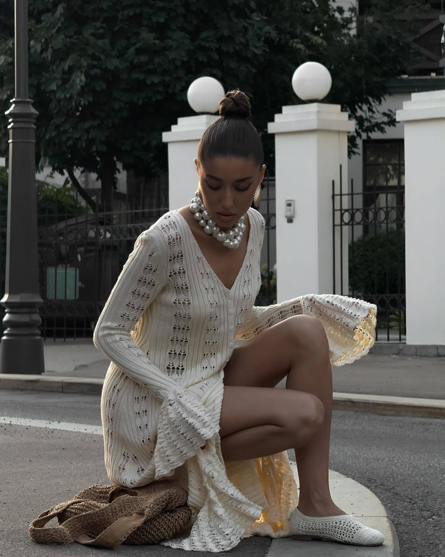 Vestido Longo Bata Cardigã em Tricô Modern Emily