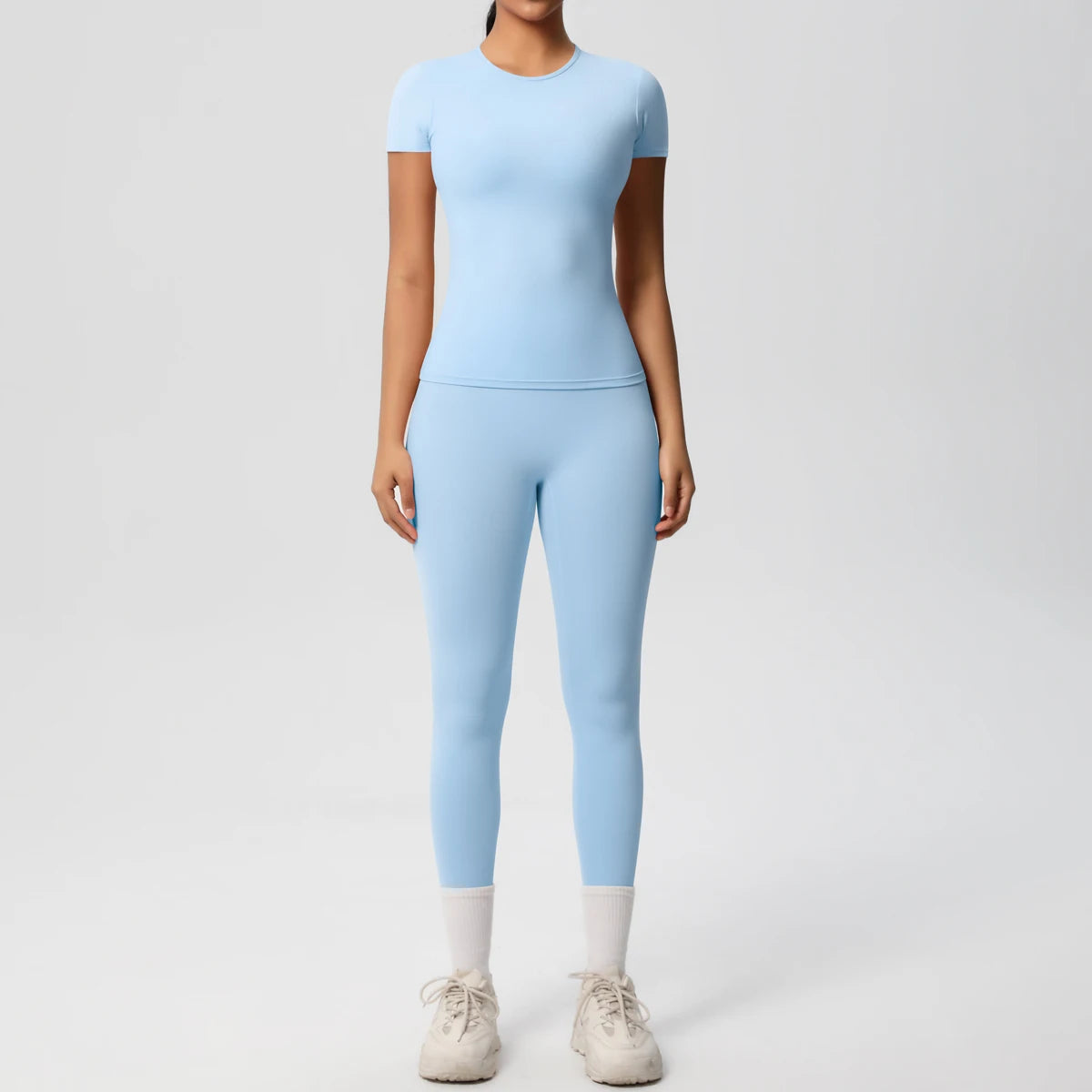 Conjunto Blusa Meia Manga e Calça Legging Modern Basic