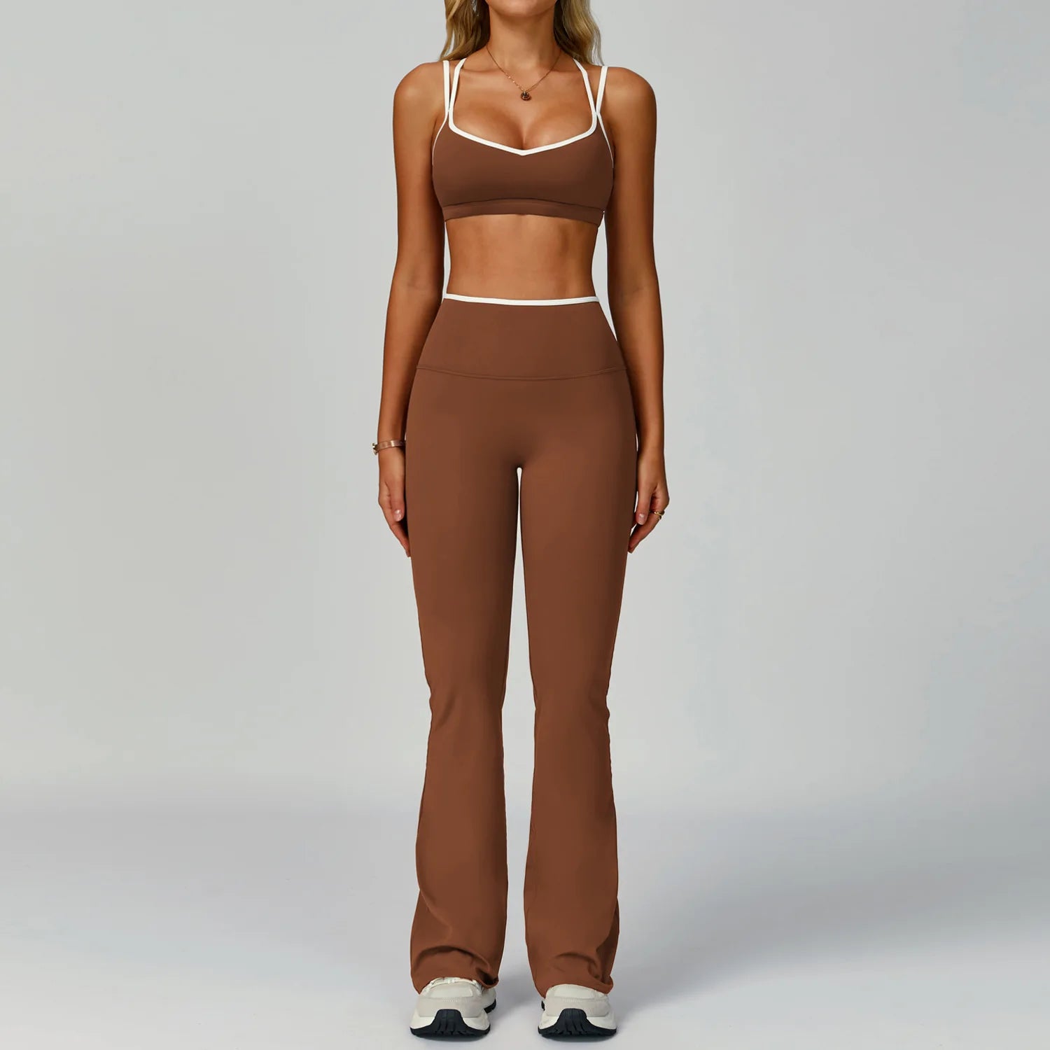 Conjunto Top Push Up e Calça Flare Modern Jholie