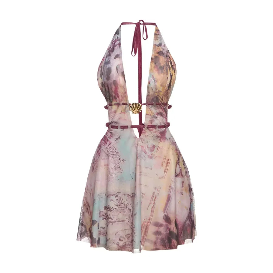 Vestido Curto Aberto nas Costas Modern Morgana