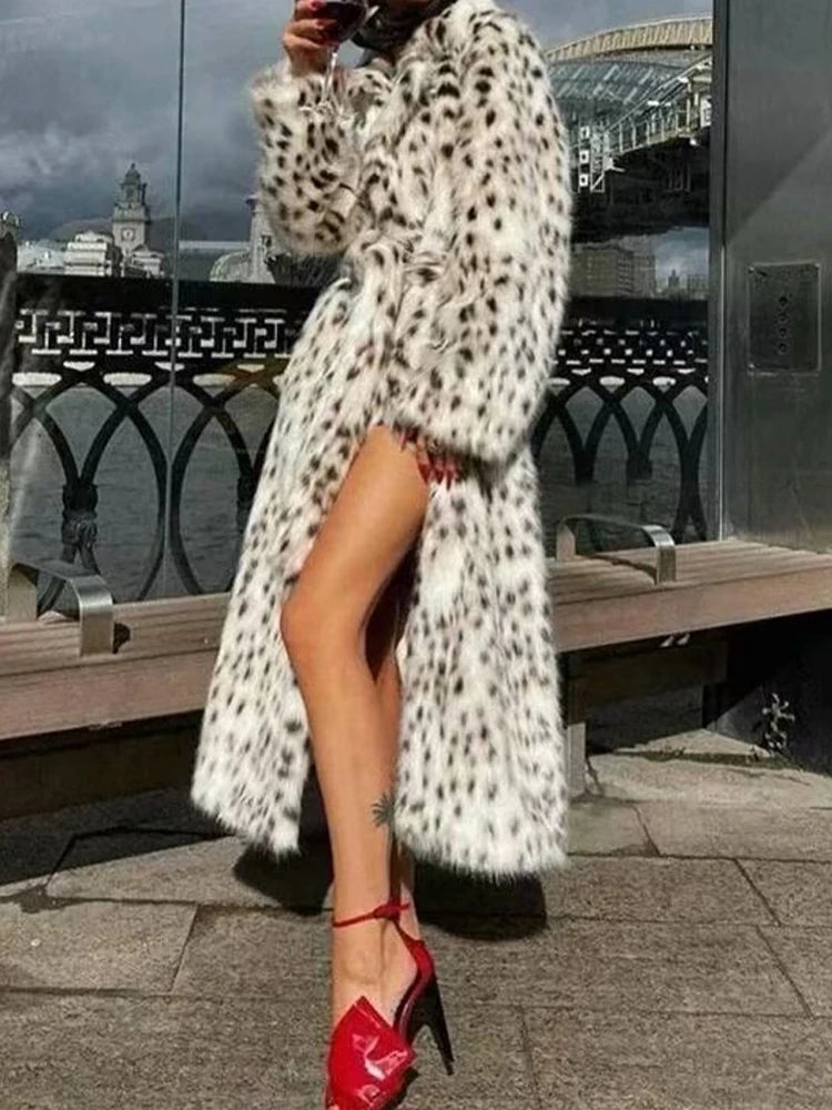 Casaco de Pelos Sobretudo Animal Pint Modern Mariê - OUTONO/INVERNO