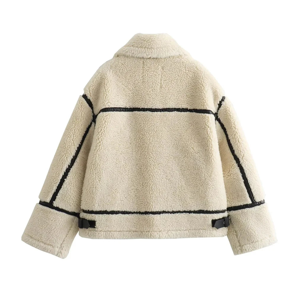 Jaqueta Peluciada com Gola Modern Danf - OUTONO/INVERNO