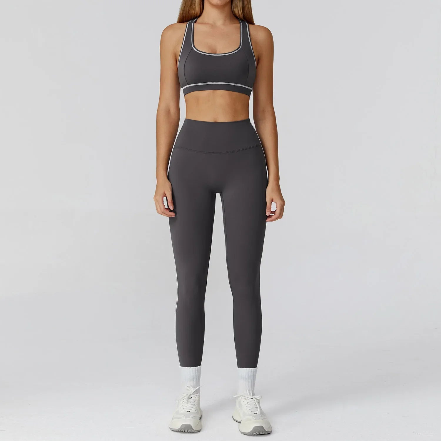 Conjunto Top Regata Push Up e Calça Legging Modern Molly