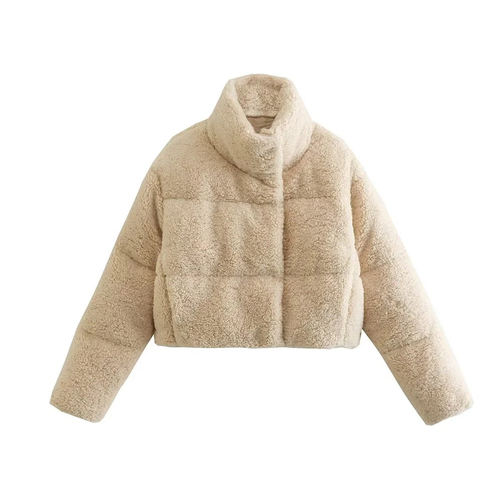 Jaqueta Puffer de Pelúcia Modern Panf