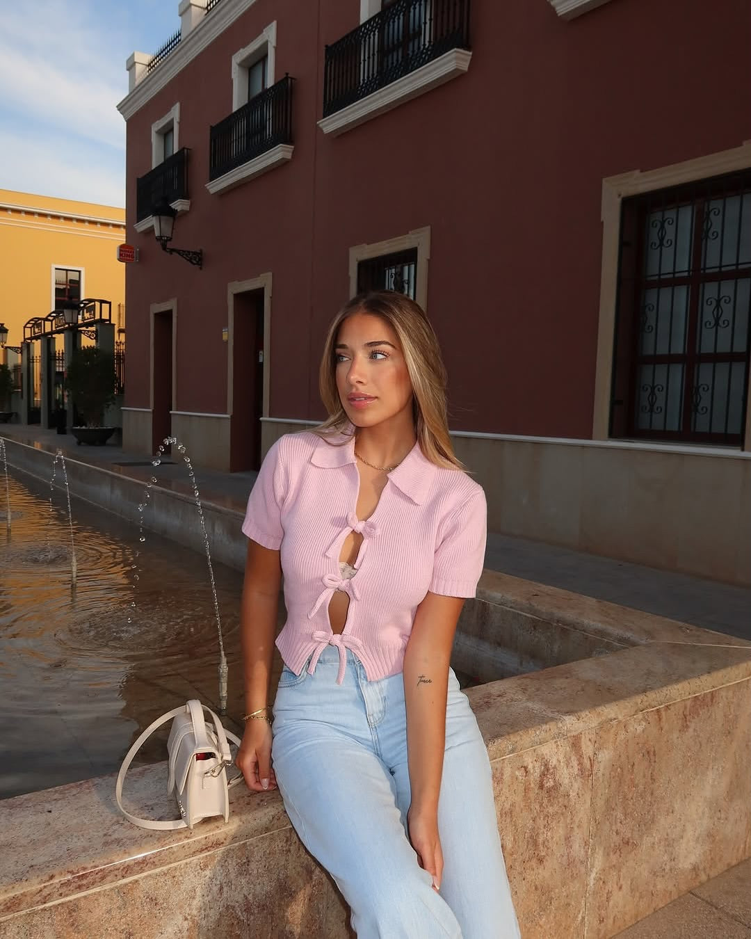 Blusa Tricô Manga Curta Modern Elodie