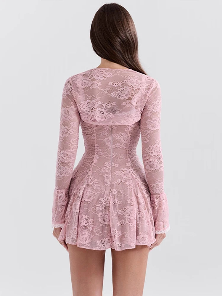 Vestido Curto de Renda com Casaquinho Modern Alice - GOLDEN ERA